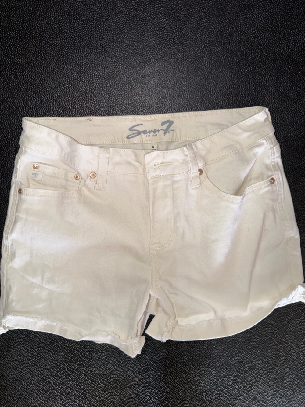 Seven7 White Women's Denim Shorts